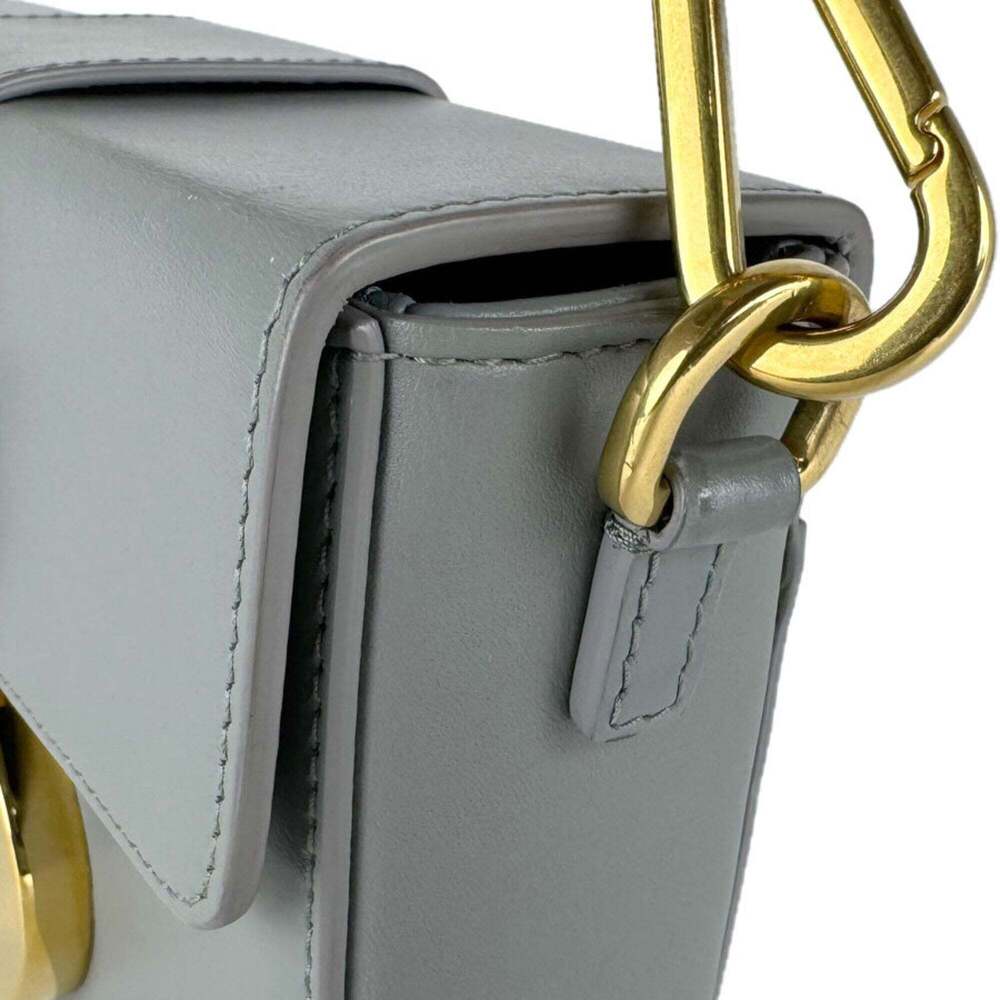 CHRISTIAN DIOR Gray Leather Shoulder Bag - Picture 7 of 12